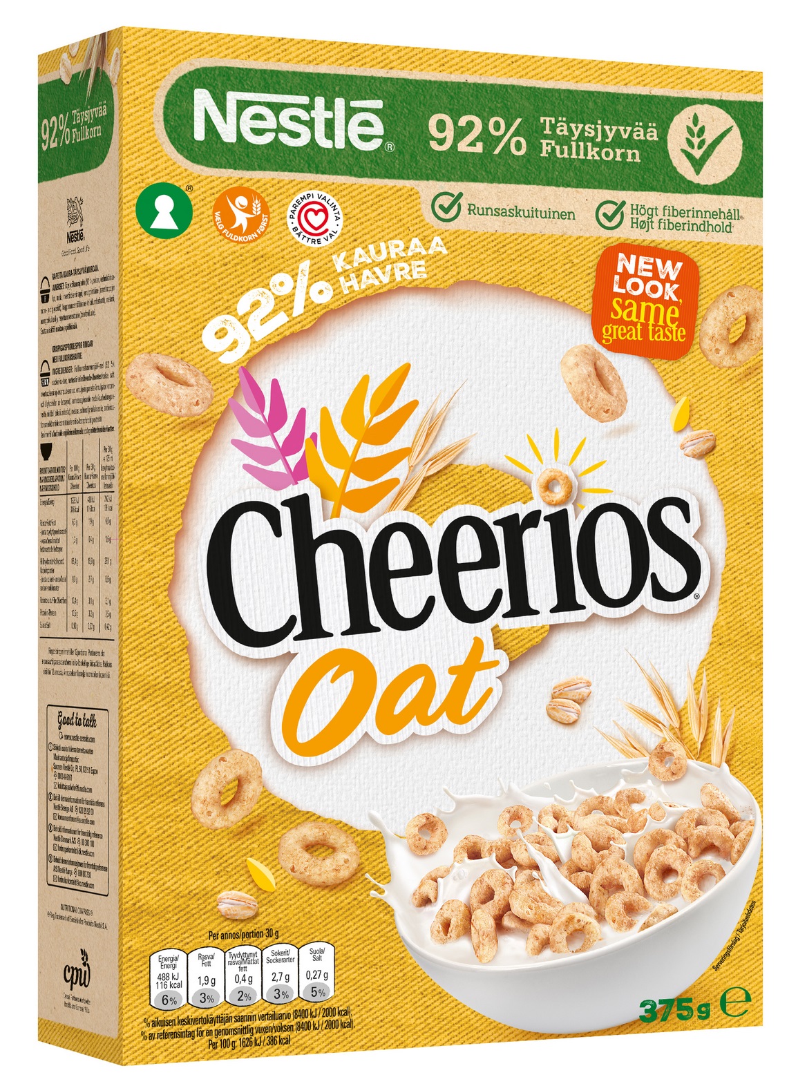 Nestlé Cheerios Oat wholegrain cereal 375g 